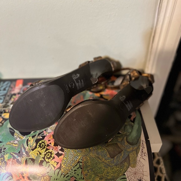 Brown Ankle Strap Fioni Heels - Picture 4 of 8